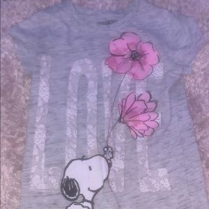 Peanuts movie flower shirt (kid girls)